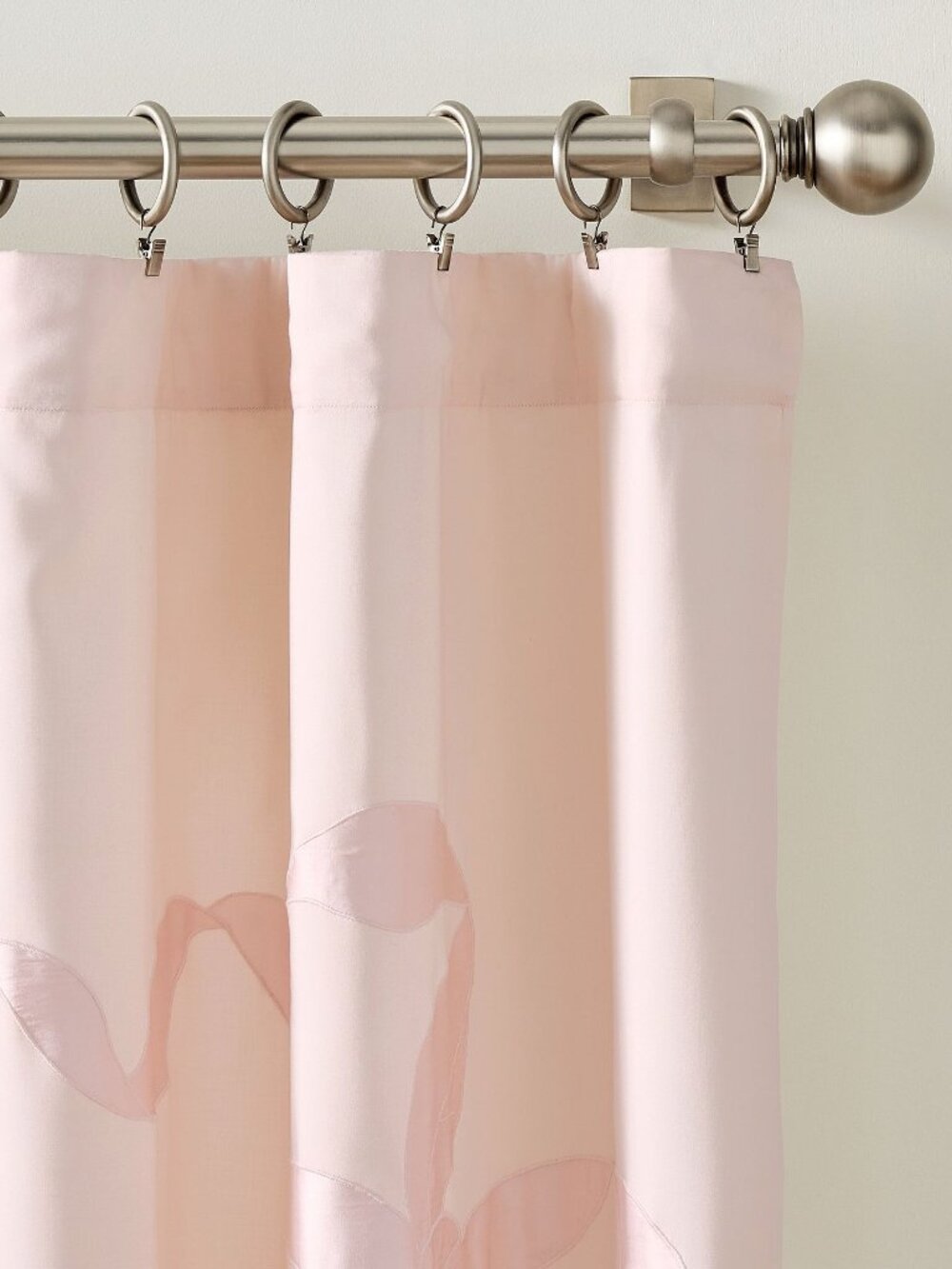 LoveShackFancy Rococo Bow Curtain - Set of 2 - 50" W x 96" L